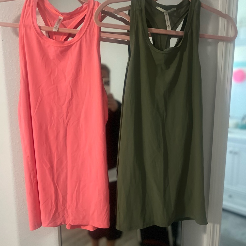 Athleta Sleeveless Tank Top Lightweight Jersey set of THREE